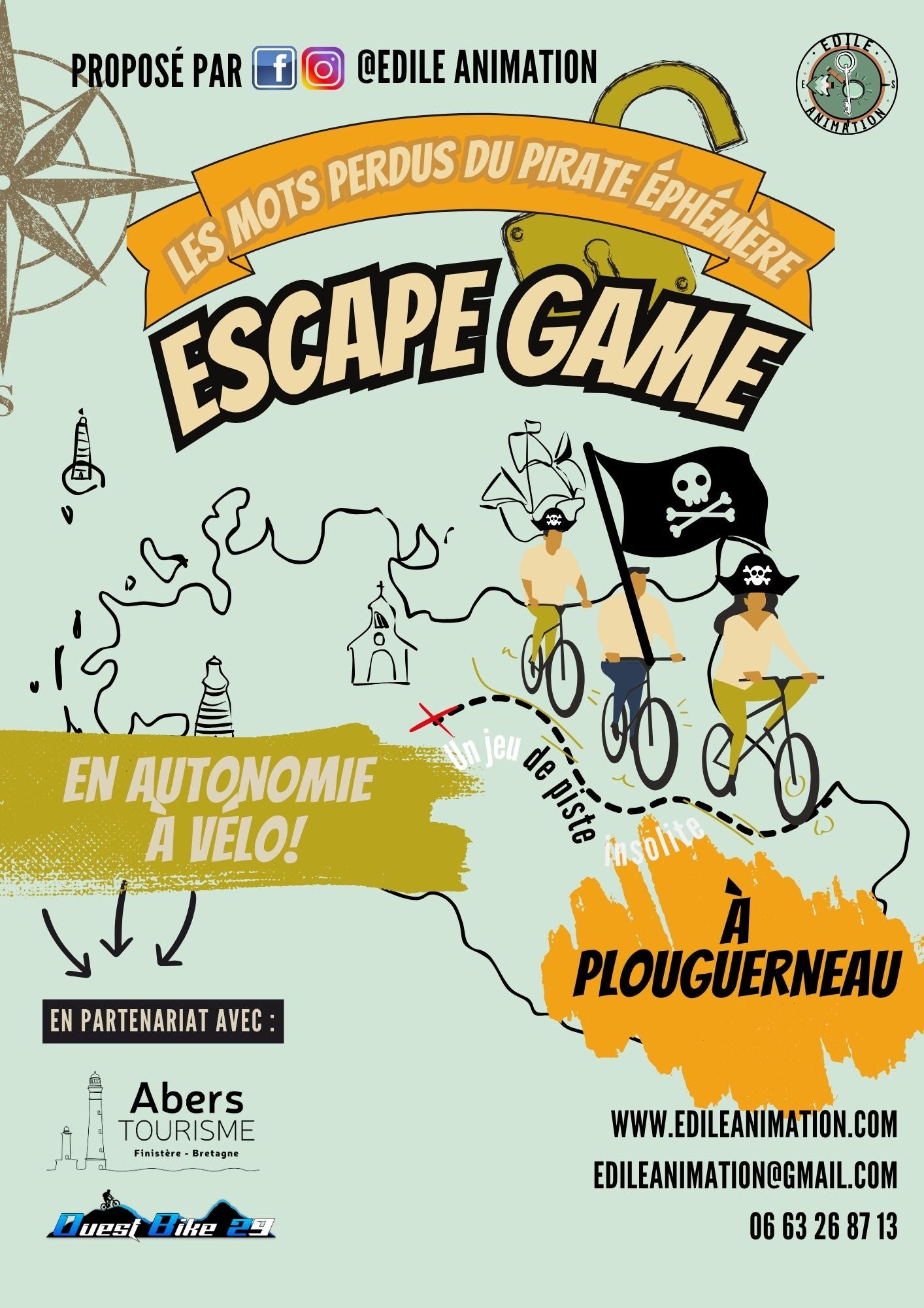 escape game plouguerneau version reutilisable velo famille jeu de piste carte